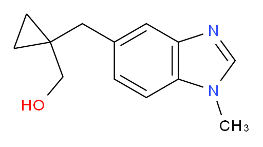 {1-[(1-methyl-1H-1,3-benzodiazol-5-yl)methyl]cyclopropyl}methanol