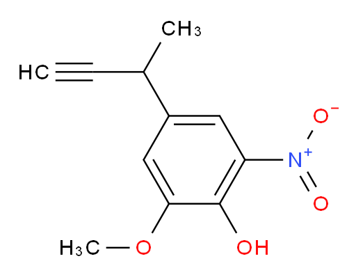 4-(but-3-yn-2-yl)-2-methoxy-6-nitrophenol