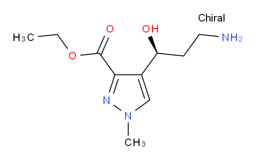 ethyl 4-[(1S)-3-amino-1-hydroxypropyl]-1-methyl-1H-pyrazole-3-carboxylate
