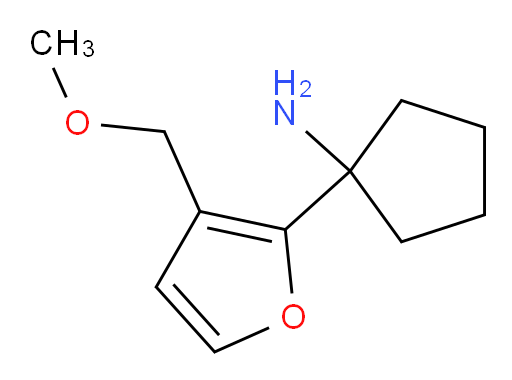 1-[3-(methoxymethyl)furan-2-yl]cyclopentan-1-amine