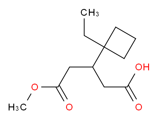 3-(1-ethylcyclobutyl)-5-methoxy-5-oxopentanoic acid