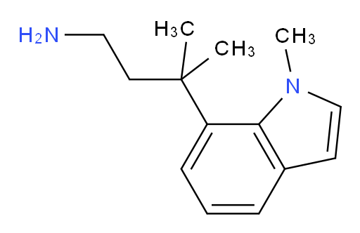 3-methyl-3-(1-methyl-1H-indol-7-yl)butan-1-amine