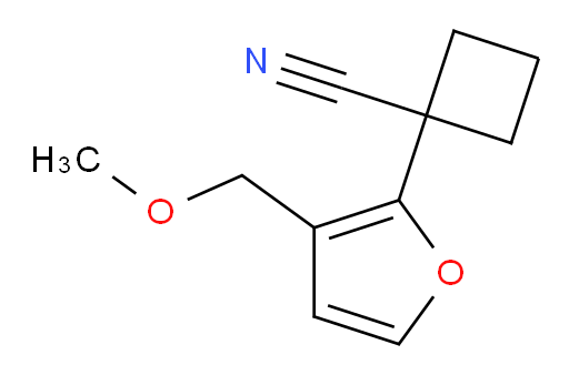 1-[3-(methoxymethyl)furan-2-yl]cyclobutane-1-carbonitrile
