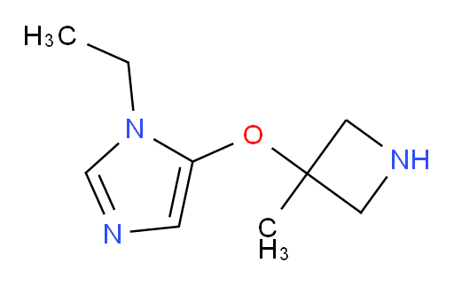 1-ethyl-5-[(3-methylazetidin-3-yl)oxy]-1H-imidazole
