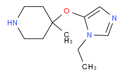 4-[(1-ethyl-1H-imidazol-5-yl)oxy]-4-methylpiperidine