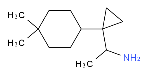 1-[1-(4,4-dimethylcyclohexyl)cyclopropyl]ethan-1-amine