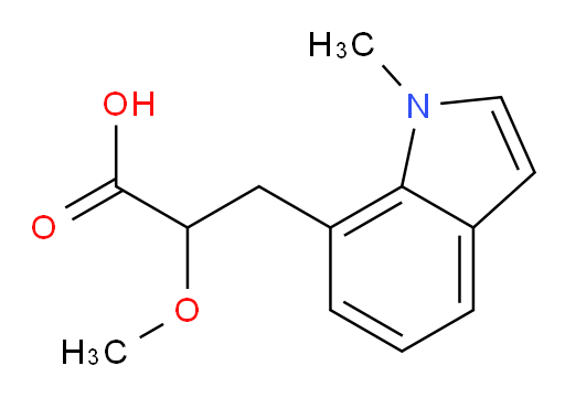 2-methoxy-3-(1-methyl-1H-indol-7-yl)propanoic acid