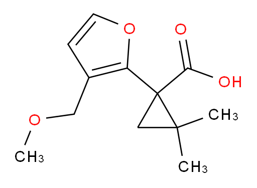 1-[3-(methoxymethyl)furan-2-yl]-2,2-dimethylcyclopropane-1-carboxylic acid