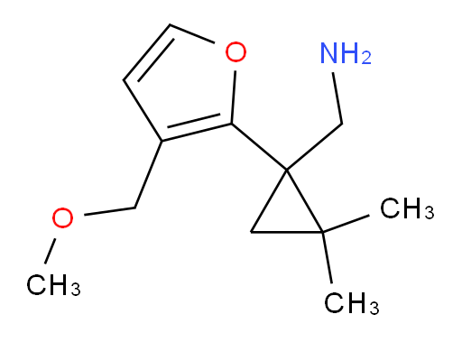 {1-[3-(methoxymethyl)furan-2-yl]-2,2-dimethylcyclopropyl}methanamine