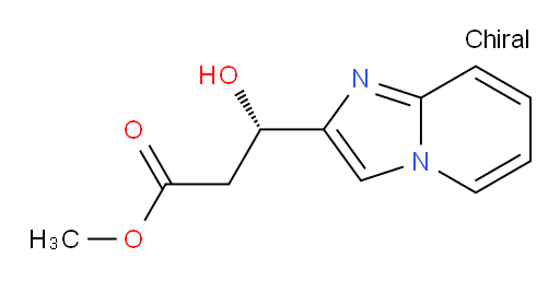 methyl (3S)-3-hydroxy-3-{imidazo[1,2-a]pyridin-2-yl}propanoate