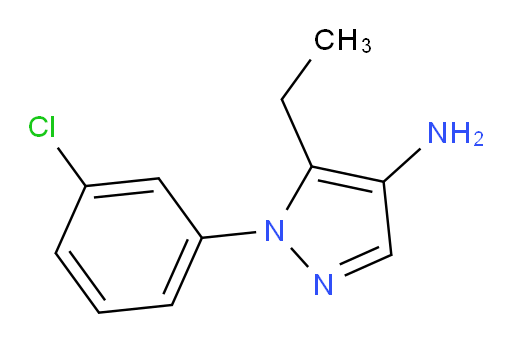 1-(3-chlorophenyl)-5-ethyl-1H-pyrazol-4-amine