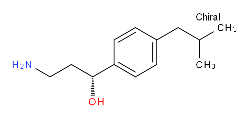 (1R)-3-amino-1-[4-(2-methylpropyl)phenyl]propan-1-ol