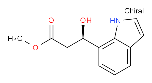 methyl (3R)-3-hydroxy-3-(1H-indol-7-yl)propanoate