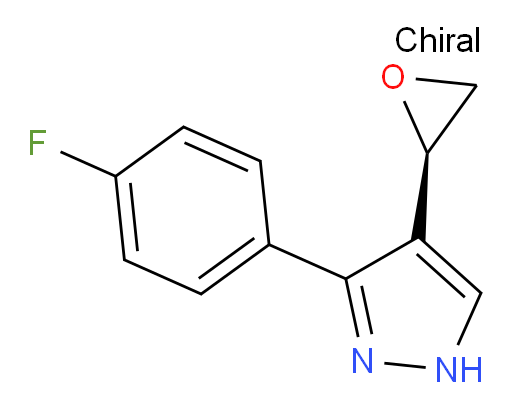 3-(4-fluorophenyl)-4-[(2R)-oxiran-2-yl]-1H-pyrazole