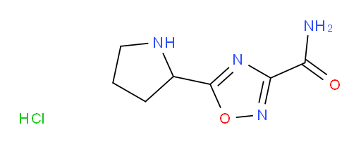 5-(pyrrolidin-2-yl)-1,2,4-oxadiazole-3-carboxamide hydrochloride