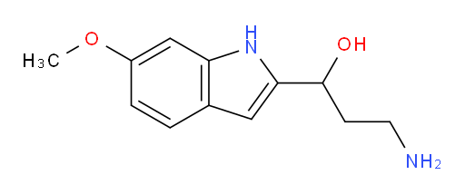 3-amino-1-(6-methoxy-1H-indol-2-yl)propan-1-ol
