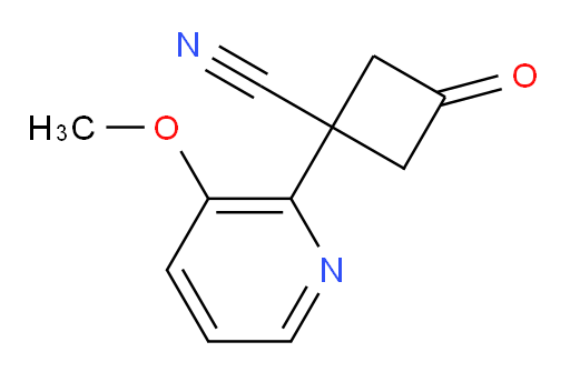 1-(3-methoxypyridin-2-yl)-3-oxocyclobutane-1-carbonitrile