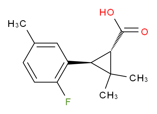 rac-(1R,3R)-3-(2-fluoro-5-methylphenyl)-2,2-dimethylcyclopropane-1-carboxylic acid