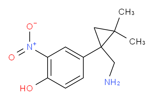 4-[1-(aminomethyl)-2,2-dimethylcyclopropyl]-2-nitrophenol