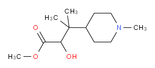 methyl 2-hydroxy-3-methyl-3-(1-methylpiperidin-4-yl)butanoate