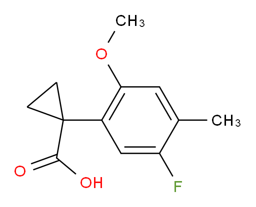 1-(5-fluoro-2-methoxy-4-methylphenyl)cyclopropane-1-carboxylic acid