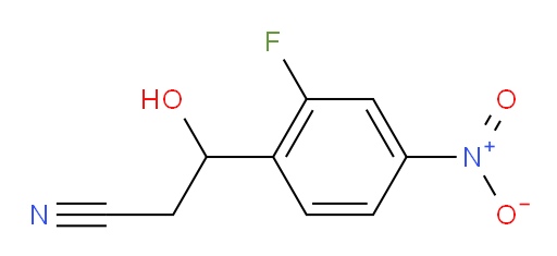 3-(2-fluoro-4-nitrophenyl)-3-hydroxypropanenitrile