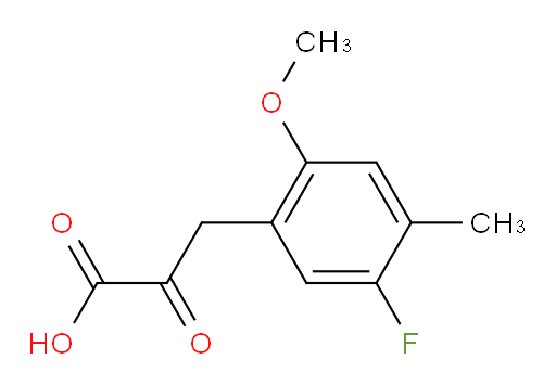 3-(5-fluoro-2-methoxy-4-methylphenyl)-2-oxopropanoic acid