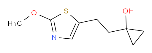 1-[2-(2-methoxy-1,3-thiazol-5-yl)ethyl]cyclopropan-1-ol