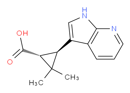 rac-(1R,3R)-2,2-dimethyl-3-{1H-pyrrolo[2,3-b]pyridin-3-yl}cyclopropane-1-carboxylic acid