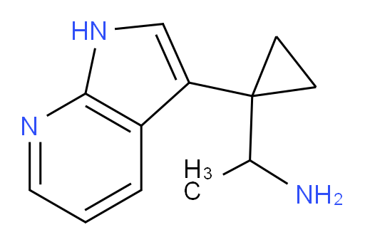 1-(1-{1H-pyrrolo[2,3-b]pyridin-3-yl}cyclopropyl)ethan-1-amine