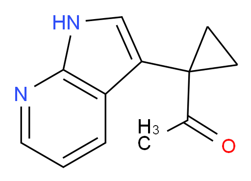 1-(1-{1H-pyrrolo[2,3-b]pyridin-3-yl}cyclopropyl)ethan-1-one