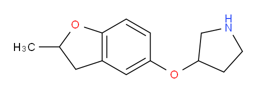 3-[(2-methyl-2,3-dihydro-1-benzofuran-5-yl)oxy]pyrrolidine