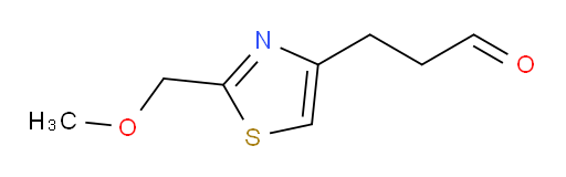 3-[2-(methoxymethyl)-1,3-thiazol-4-yl]propanal