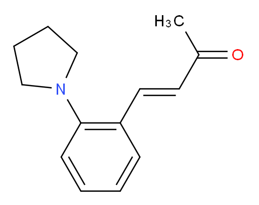 4-[2-(pyrrolidin-1-yl)phenyl]but-3-en-2-one