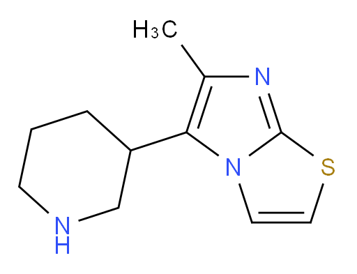3-{6-methylimidazo[2,1-b][1,3]thiazol-5-yl}piperidine