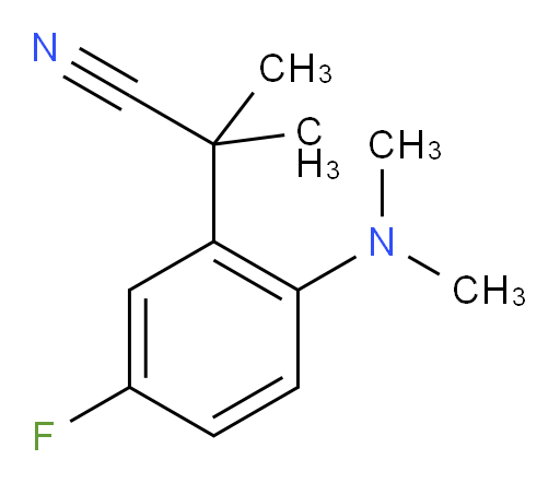 2-[2-(dimethylamino)-5-fluorophenyl]-2-methylpropanenitrile