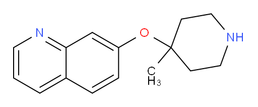 7-[(4-methylpiperidin-4-yl)oxy]quinoline