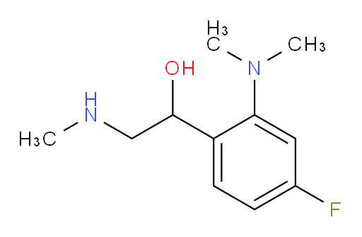1-[2-(dimethylamino)-4-fluorophenyl]-2-(methylamino)ethan-1-ol
