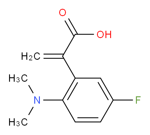 2-[2-(dimethylamino)-5-fluorophenyl]prop-2-enoic acid