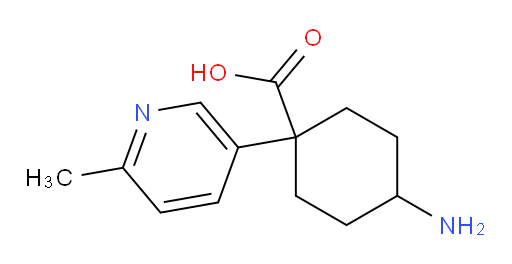 4-amino-1-(6-methylpyridin-3-yl)cyclohexane-1-carboxylic acid
