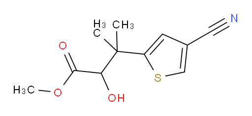 methyl 3-(4-cyanothiophen-2-yl)-2-hydroxy-3-methylbutanoate