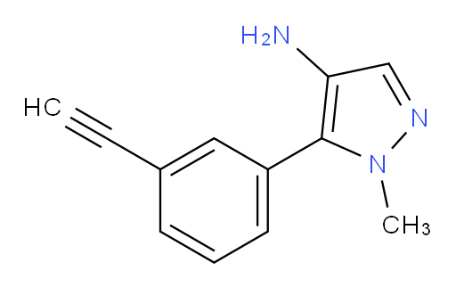 5-(3-ethynylphenyl)-1-methyl-1H-pyrazol-4-amine