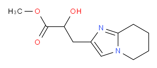 methyl 2-hydroxy-3-{5H,6H,7H,8H-imidazo[1,2-a]pyridin-2-yl}propanoate
