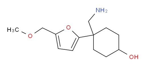 4-(aminomethyl)-4-[5-(methoxymethyl)furan-2-yl]cyclohexan-1-ol