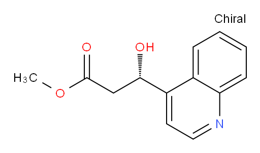 methyl (3S)-3-hydroxy-3-(quinolin-4-yl)propanoate