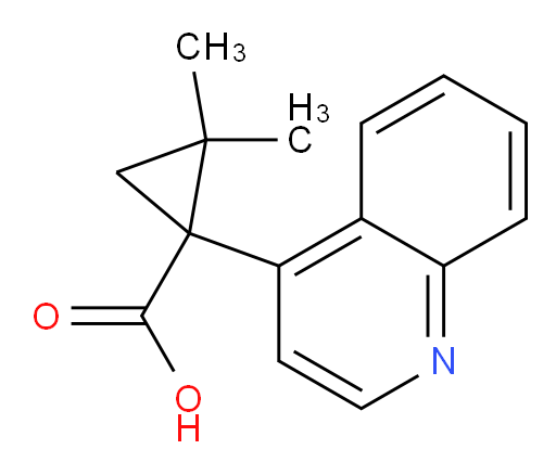 2,2-dimethyl-1-(quinolin-4-yl)cyclopropane-1-carboxylic acid