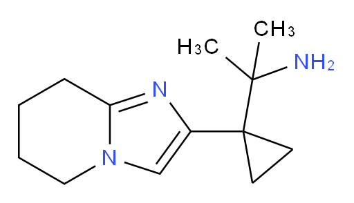 2-(1-{5H,6H,7H,8H-imidazo[1,2-a]pyridin-2-yl}cyclopropyl)propan-2-amine