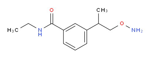 3-[1-(aminooxy)propan-2-yl]-N-ethylbenzamide