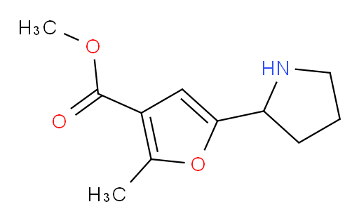 methyl 2-methyl-5-(pyrrolidin-2-yl)furan-3-carboxylate