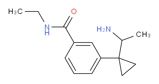 3-[1-(1-aminoethyl)cyclopropyl]-N-ethylbenzamide